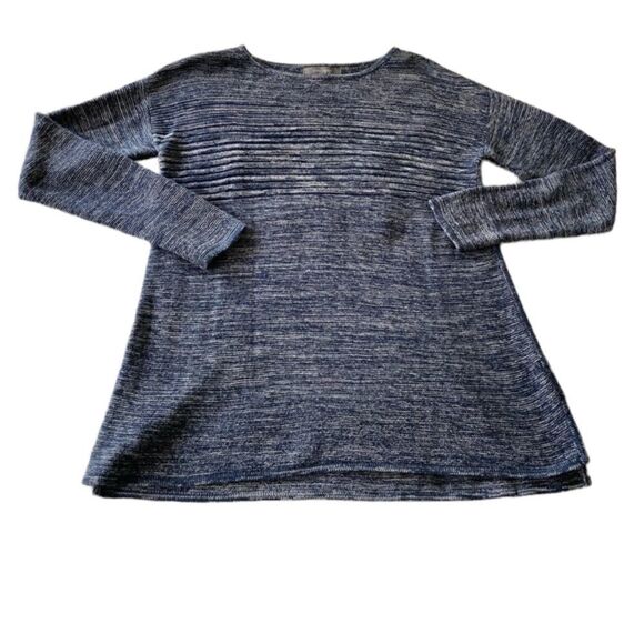 Daisy Fuentes blue scoop Neck Sweater Medium - Picture 1 of 6